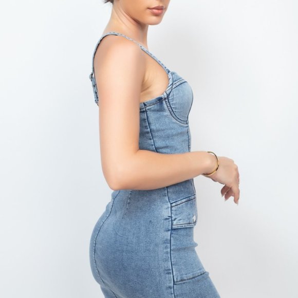 Alani Denim Skirt Set - Picture 5 of 7